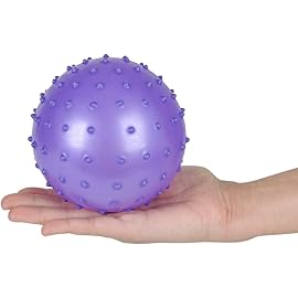 Bedwina Knobby Balls - (Pack of 30) Bulk 7 Inch Sensory Balls and Spiky Massage Stress Ball, with Pump, Fun Bouncy Ball Party Favors, Stocking Stuffers for Kids, Toddlers