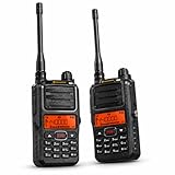 HA-25D Two Way Radios for Adults, 160H Standby Rechargeable Long Range Walkie Talkies, 199 Channels, VOX, Privacy Codes, 2 Pack