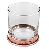English Pewter Company 11oz Old Fashioned Whisky Rocks Glass In Stunning Rose Pewter Copper Finish...