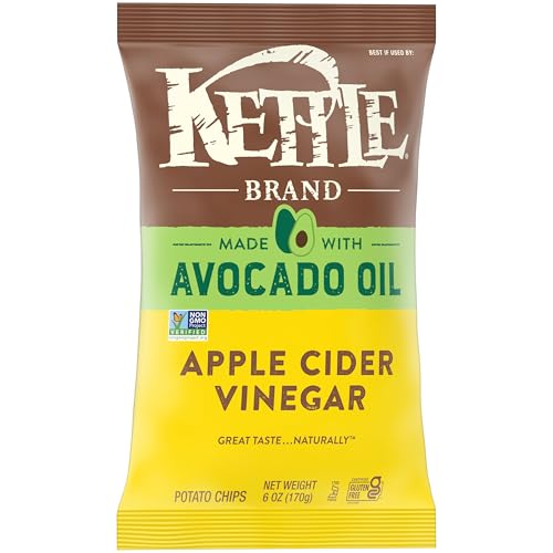 Kettle Brand Made with Avocado Oil Apple Cider Vinegar Chips, 6 Oz Bag - Thumbnail 7