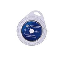 Fischereistahldraht 7 Stränge Geflochtener Leader Edelstahl-Angeldraht mit Kunststoff überzogen 5 Größen(20 lbs)