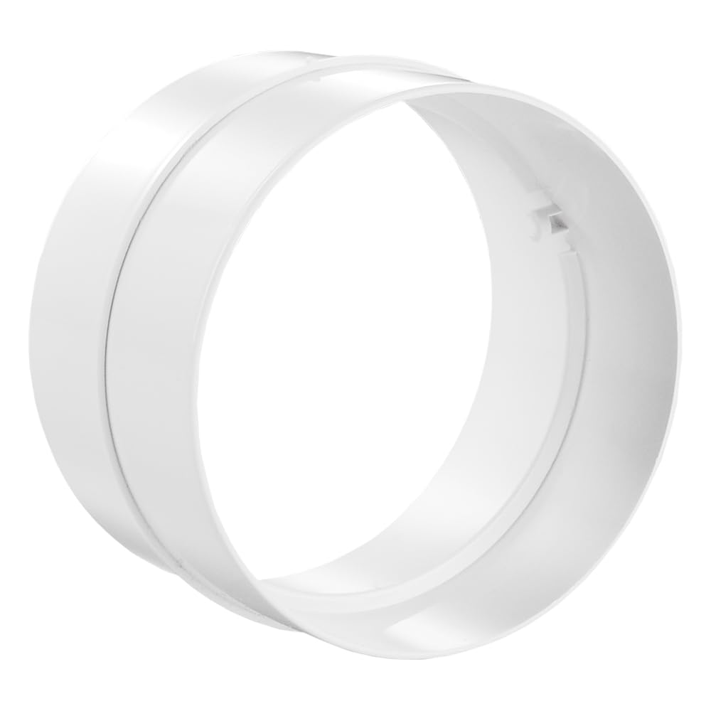 Easy Act PVC Rohrverbinder Ø 150 mm, stabile Steckverbindung für Rundrohre in Lüftungssystemen