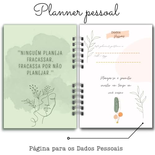 Planner Pessoal de Planejamento Estratégico EMF.Planner - Boho