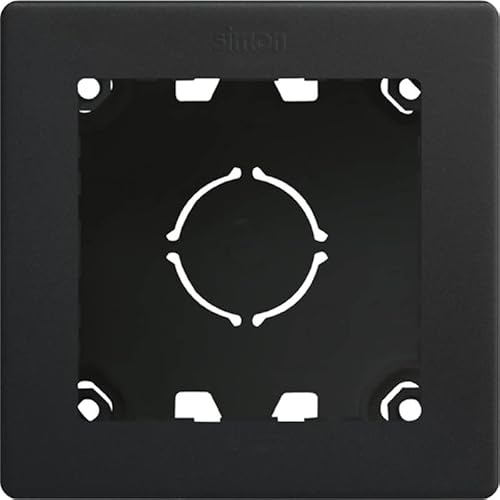 Caja de superficie compacta con marco 1 elementoSimon 20000811-098 Simon 270 Negro