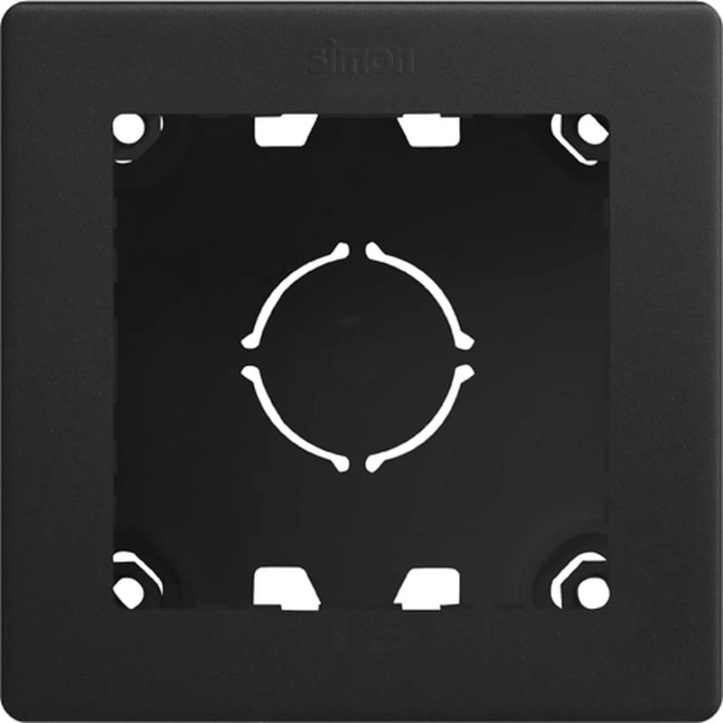 Caja de superficie compacta con marco 1 elementoSimon 20000811-098 Simon 270 Negro
