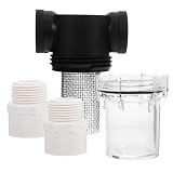 Sewroro Rohrleitungsfilter mit 10 Mesh und 32mm Anschluss aus PVC