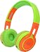 4th Of July Deal! Contixo KB2600 Kid Safe 85db Foldable Wireless Bluetooth Headphone Built-in Microphone, Micro SD card Music Player, FM Stereo Radio (Green w/Orange) - Best Gift
