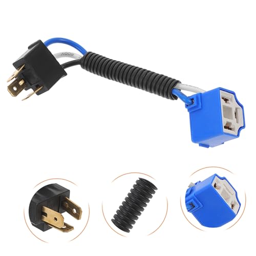CRAFTHROU Car Light Bulb Socket H4 Plug Extension Cable H4 Headlights