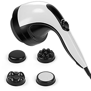 Electric Back Massager – Handheld-Cellulite Massager Full Body Massager with 4 Massage Heads