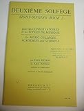  Solf ge pour les conservatoires et les coles de musique - 2e Solf ge : cl s de sol, fa 4e et ut 4e, sans accompagnement