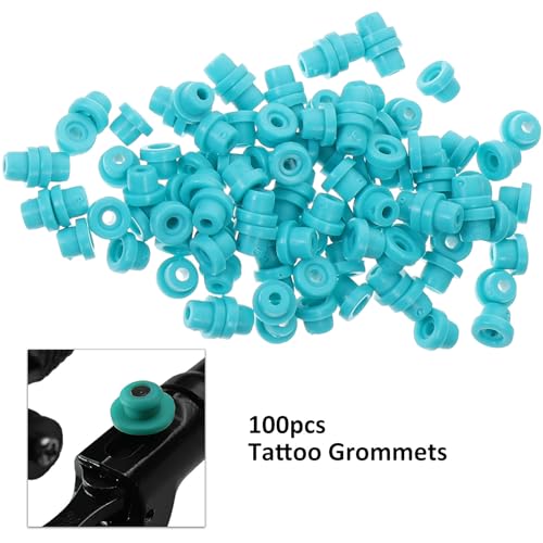 Kit de accesorios para tatuaje para evitar agujas voladoras con gomas y silicona 4