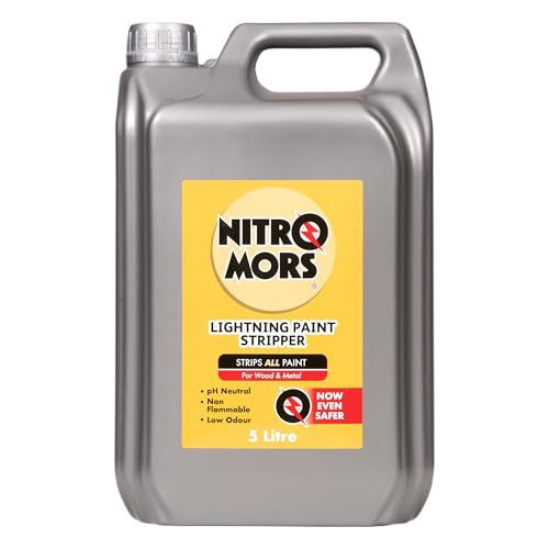 Nitromors Lightning Paint Stripper 5L, with a Safer Formula, Powerful Paint Remover for Wood & Metal