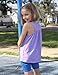 Zaclotre Girls Pleated Racerback Tank Tops Athletic Workout Sport Shirts for Running Gym Lilac