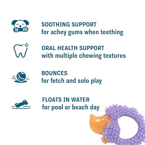 Image of Outward Hound Petstages Cutie Chewies Hedgehog Dog Chew Toy - Soft and Durable Chew Toy for Puppies, Supports Teething and Gentle Chewing Play | Soft yet durable hedgehog chew toy for teething, chewing and interactive play.