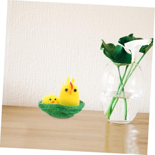 Mini poussins moelleux peluche douce décorative et figurines réalistes de Pâques