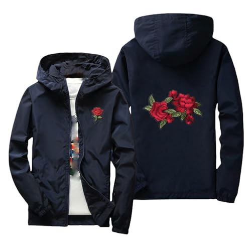 Veste mi-saison homme brodée et légère pour le printemps