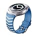 Produktbild LIUDSBFQINGR Uhrbändern for Samsung Gear S2 Watch Silk Printing Silikonarmband (Schwarz) Smart-Wear (Farbe : Blue)