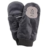 手袋 アニマル ミトン 指なし 2way キッズ レディース 裏地ボア 女の子 子供 動物 恐竜 W1315-01 ゴリラ F