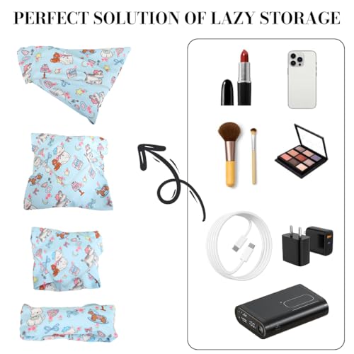 Image of ZORBES Magic Grippy Camera Lens Wrapping Cloth 55x55cm with Non-Slip Waterproof Silicone-Coated Fabric, Fashion Print Multi-Use Organizer Wrap for Tools, Gear, and Accessories