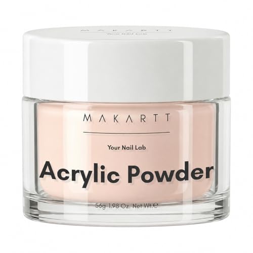 Makartt Acrylpulver für Nägel - 56g Acryl Nägel Starterset Pulver Nails Rosa Acrylic Powder Professionelle für Nägel Selber Machen Nagel Builder