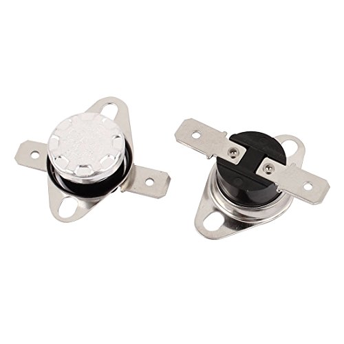 sourcing map Température Contrôle Interrupteur KSD301 250V 10A 85°C NC 2Pcs