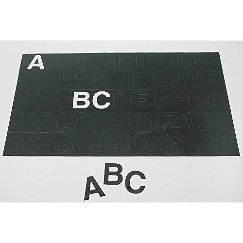 Numbers and Letters, H5, Black, Plastic