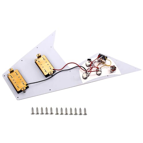 Plaque Protection Guitare Électrique Micros Humbucker Gpv01 Triple Épaisseur Avion TOYANDONA