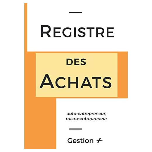 Registre des Achats auto-entrepreneur / micro-entrepreneur