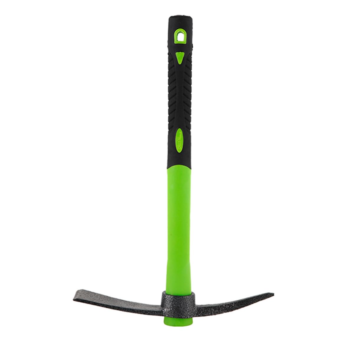 Piccone da Giardino a 2 Punte con Manico Antiscivolo in Gomma, Attrezzi da Giardinaggio Manuale Multiuso, Scavo, Diserbo, Semina, Tornitura, Strumenti per L'estrazione del Suolo, 38.5cm x 25 cm