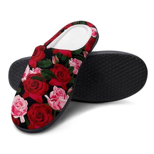 Halloween Green Eyes Black Birds Cat House Slippers For Woman Ladies Memory Foam Bedroom Slipper Outdoor Slip-On Shoes2