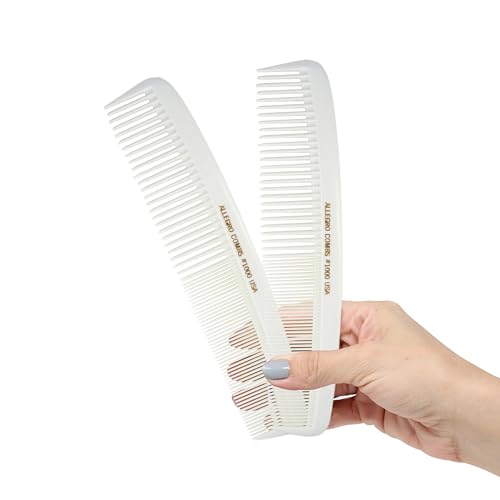 Allegro Combs 1000 X-���[�W �X�^�C�����O�R�[�� �w�A�J�b�g �����t �X�^�C���X�g �V�����v�[ �R�[�� ���L �׎� �č��� 2�� (�z���C�g)