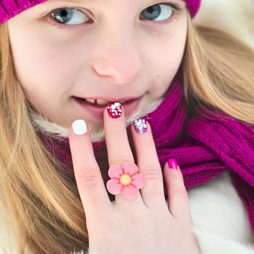 Regalos para fiestas infantiles y piñatas con 100 anillos de juguete surtidos Uonlytech 5