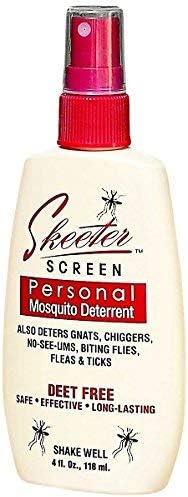 Skeeter Screen 90200 Mosquito Deterrent Spray, 4 oz, Red