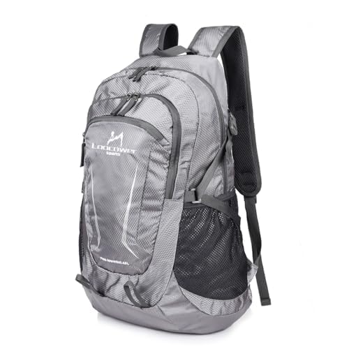 Loocower 45L Lightweight Foldable Backpack Walking Rucksack Water Resistant Hiking Daypack Packable Camping Travel Outdoor Sport Knapsack for Men Women