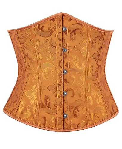Corset sous la poitrine en brocart Alivila.Y Fashion avec baleines pour femme