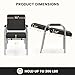 Charmmade Reclining Shampoo Chair,Portable Salon Chair for Shampoo Bowl, Adjustable Barber Chair, Barbershop Reclining Chair,s,Heavy-Duty Chrome Arms, Extra Thick Seat & Backrest for Client Comfort
