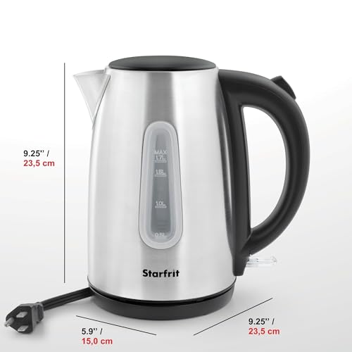 Tetera eléctrica Starfrit 1.7L 1500W con apagado automático miniatura 2