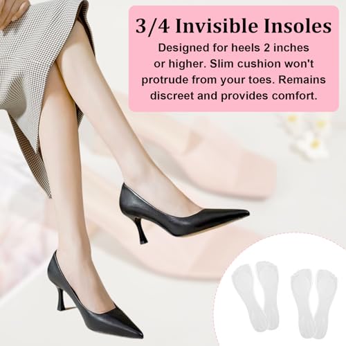 2 Pares de Plantillas para Tacones Mujer Gel Acolchonado miniatura 3