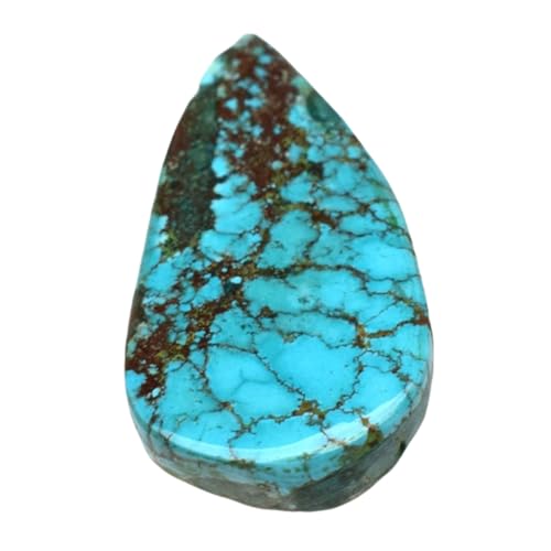 Gemme turquoise naturelle poire 27x15mm pour donner vie à vos bijoux