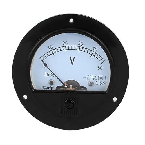 Voltmètre analogique 65C5 jauge de tension électrique CC 0-15V de panneau