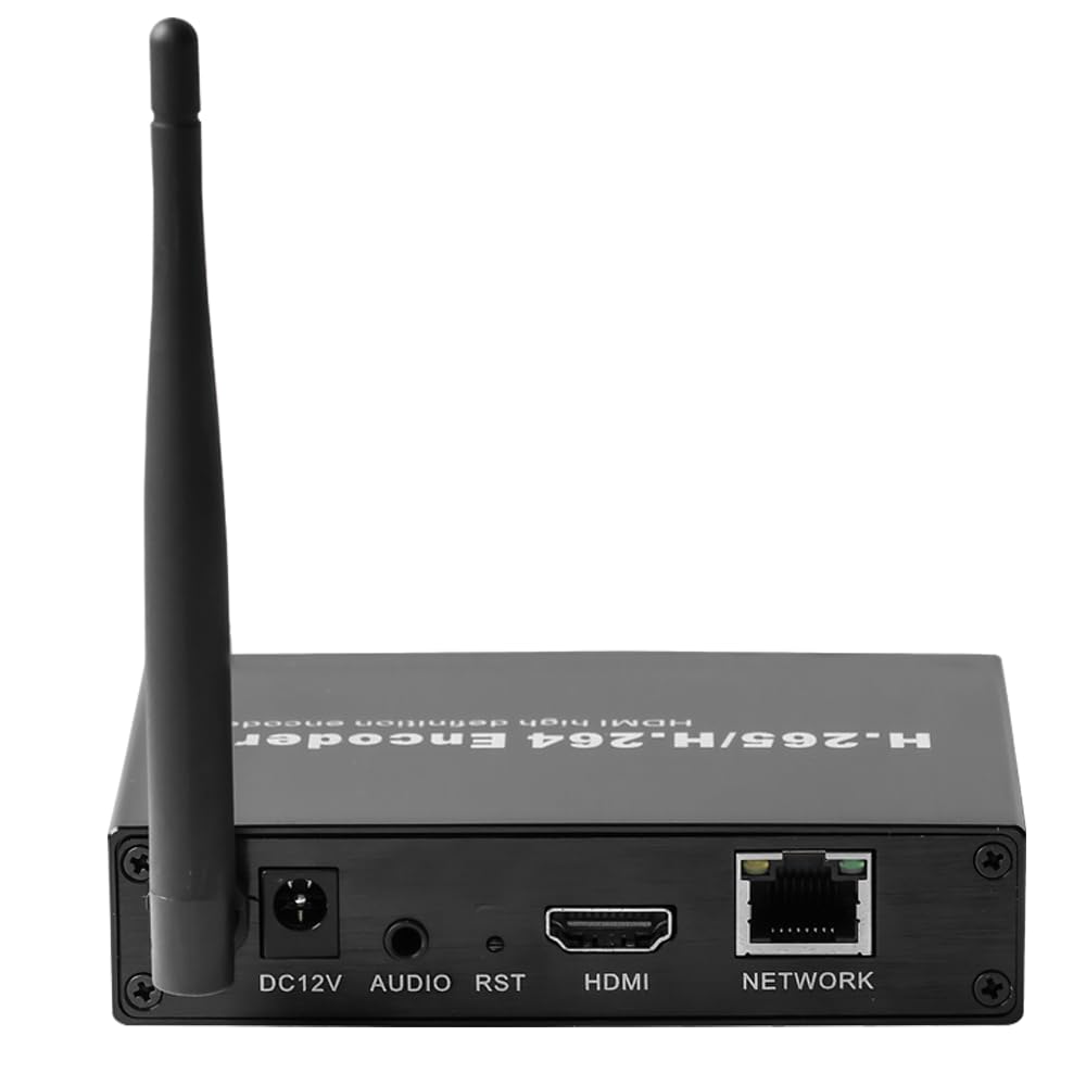 EXVIST H.265 1080P WiFi HDMI Video Encoder W/SD Card Slot Max. 128G DDNS HTTP RTMP RTSP TS UDP Compatible with ONV/HK per IPTV Live Streaming su YouTube Facebook Vimeo ecc.