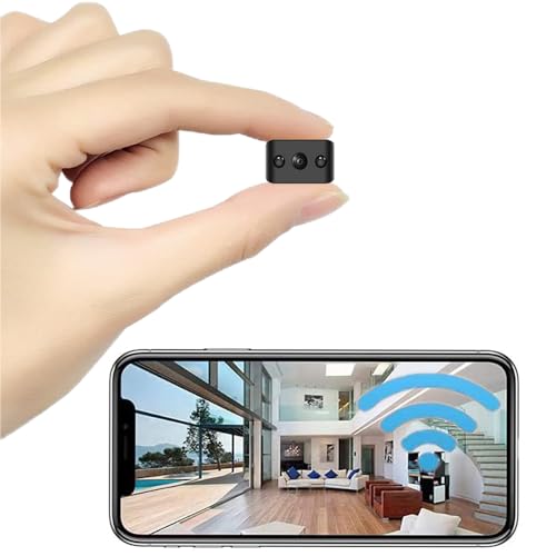 Wireless WIFI Security Camera,Smallest 4K FHD Mini Home Indoor Outdoor Cameras Room Dog Pet Cams, Nanny Cam, 120 Angle Night Vision Tiny Home Camera for Home Indoor/Outdoor,Can No Need WiFi Camera