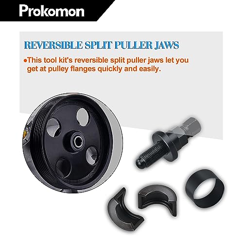 Prokomon Power Steering Pulley Puller Installer Kit For Water Pump, Vacuum Pump