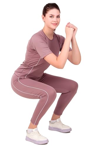 Image of Benzos Women's Body Fitted Gym Running Sports Track Suit | Regular Casual Fit | Track Suit for Girls & Women | Fabric - Polyester Blend