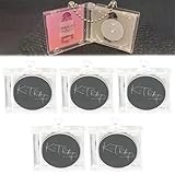 Utilisation polyvalente : ce pendentif pour mini-CD est artistique et pratique. Notre mini porte-clés vierge pour album photo peut être utilisé non seulement comme ornement, mais aussi comme cadre photo personnalisé ou petit carnet, ce qui est également une collection significative.