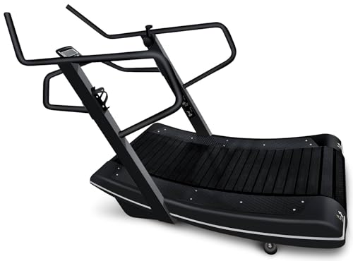 Image of French Fitness CT100 Manual Curve Treadmill w /Aluminum Belt - 6 Resistance Levels, User-Friendly Console & High Durability
