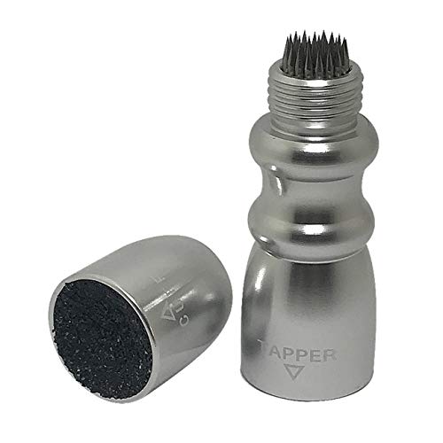 BALIKEN/ Pool Chalk/ 3 in 1 Snooker Pool Cue Tip Tool Billiard Cue Accessories Shaper/Tapper/Aerator/Pool Stick (Silver) - Thumbnail 2