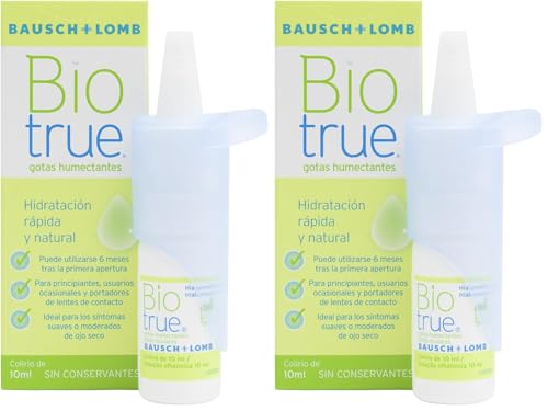 Biotrue® Gotas Hidratantes - Refresca y calma la sequedad ocular- Multidosis 1 Unidad 10 ml (Paquete de 2)