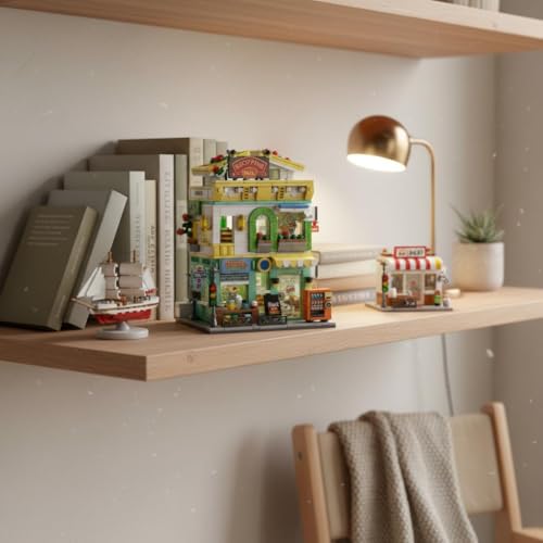 Image of SKY LINE OCEAN Supermarket Street Scene Building Block Set (745+ PCS) - Mini Mall City Model DIY Kit for Adults & Teens 14+, Creative Construction Toy | 5 Year Structural Warranty