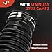 A-Premium Engine Air Clean Intake Tube Hose with Clamps Compatible with Infiniti QX50 2014-2017, Q60 2014-2015, G37 2008-2013, Q40 2015 & Nissan 370Z 2009-2020, 3.7L